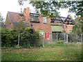 SP1392 : Burnt-out former farm buildings, Pype Hayes Park by Robin Stott