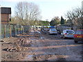 SK5136 : Trackbed preparation, looking east from Cator Lane by Alan Murray-Rust