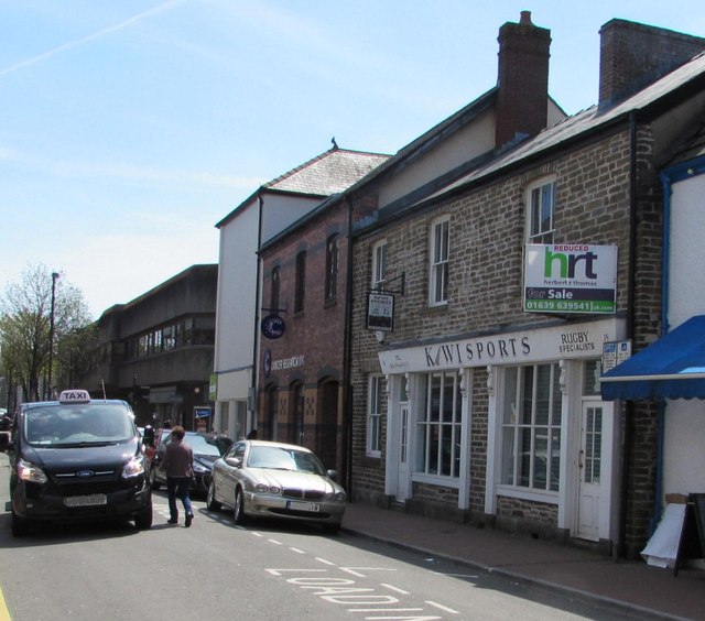 Taxi in Old Market Street, Neath