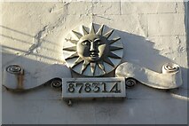 SO5924 : Sun fire insurance plaque by Philip Halling