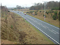 SE5830 : A63 Selby bypass looking west from Brayton Barff by Alan Murray-Rust