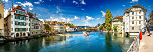 Fonds d'écran Suisse Maison Photographie Rivières Luzern Villes