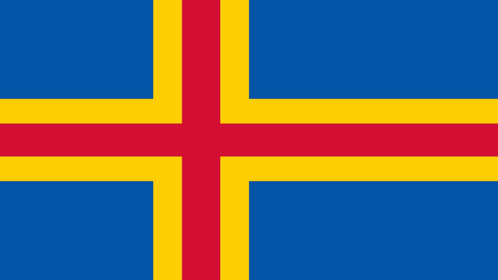 Åland Islands Flag - Wallpaper, High Definition, High Quality, Widescreen