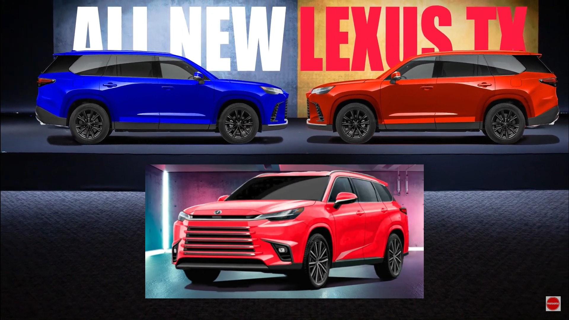 2024 Lexus TX Shows Fictional Color Choices for New ThreeRow Family