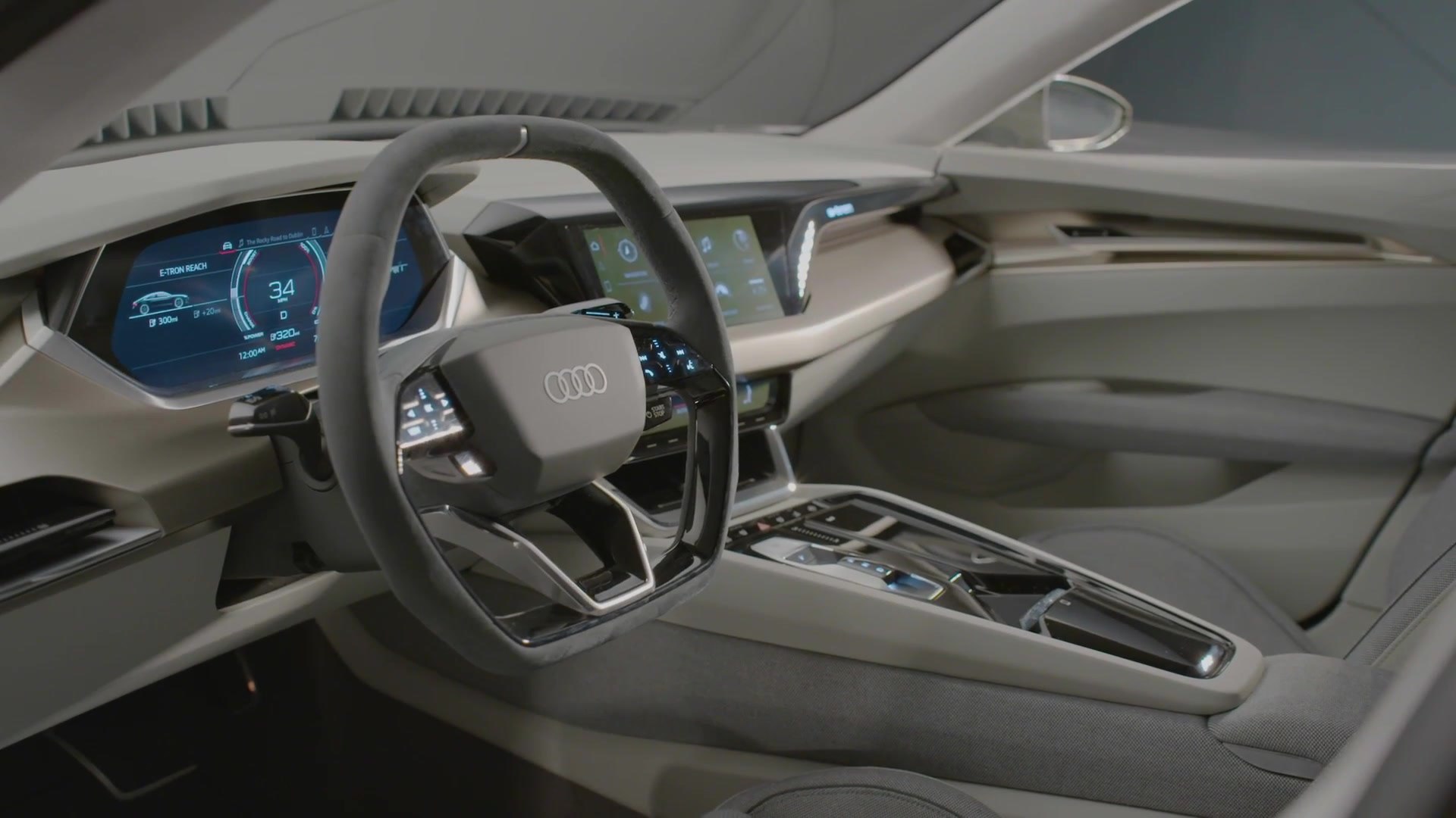 Audi E Tron Gt Concept Interior Design Video Dailymotion