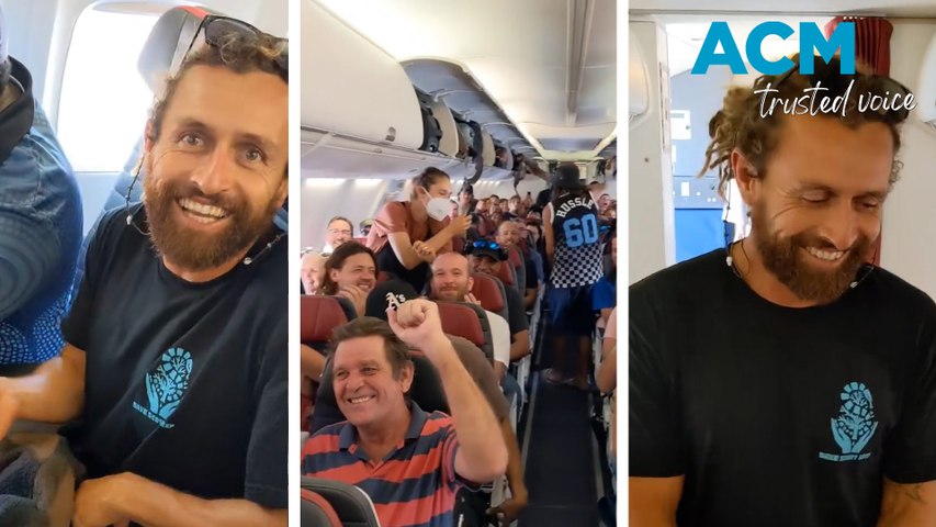 Ocean videographer Andre Rerekura wrangled and removed the non-venomous snake from the plane as it sat on the tarmac at Broome Airport.