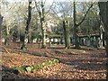 SP0588 : Key Hill Cemetery, Hockley: lower area, looking east to the catacombs by Robin Stott