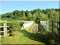 SE5830 : Footbridge  over  A63  at  Brayton  Barff by Martin Dawes