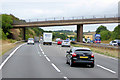 SX9187 : Bridge over the A38 near Kennford by David Dixon