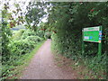 ST4254 : Strawberry Line path near Axbridge by Malc McDonald