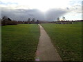 TQ4676 : A very windy day on East Wickham Open Space by Marathon