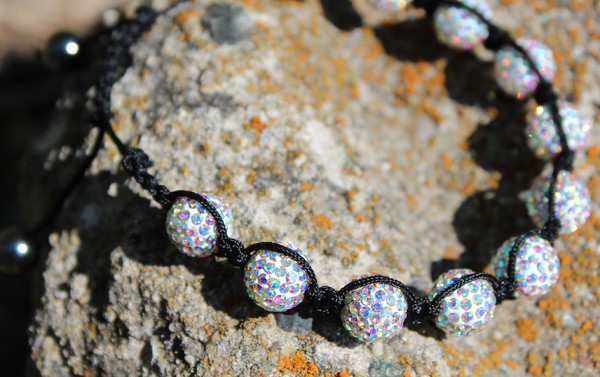 Crystal Iridescence Shamballa Bracelet