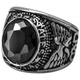 Bague ACIER - US Navy Black