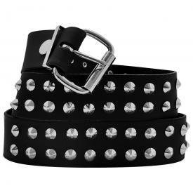 Ceinture CUIR - 2 Rangs de Cones