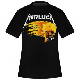 T-Shirt Homme METALLICA - Flaming Skull