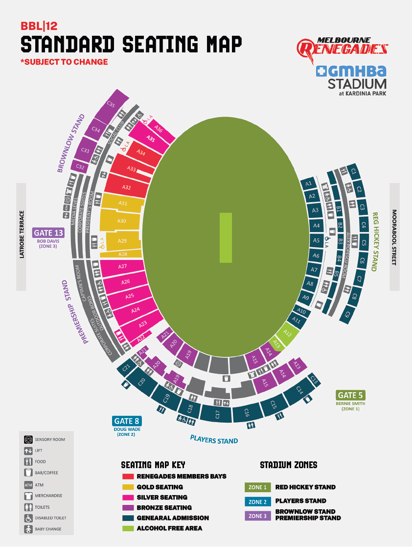 Sydney Sixers Seating Map | Brokeasshome.com