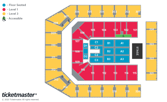 Peter Kay Seating Plan - Co-op Live