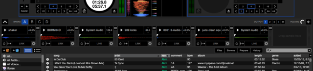 Serato DJ's new sampler layout