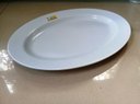 Piring Oval Jumbo 17 Inchi Putih Melamine - Golden Dragon P0317 - 1