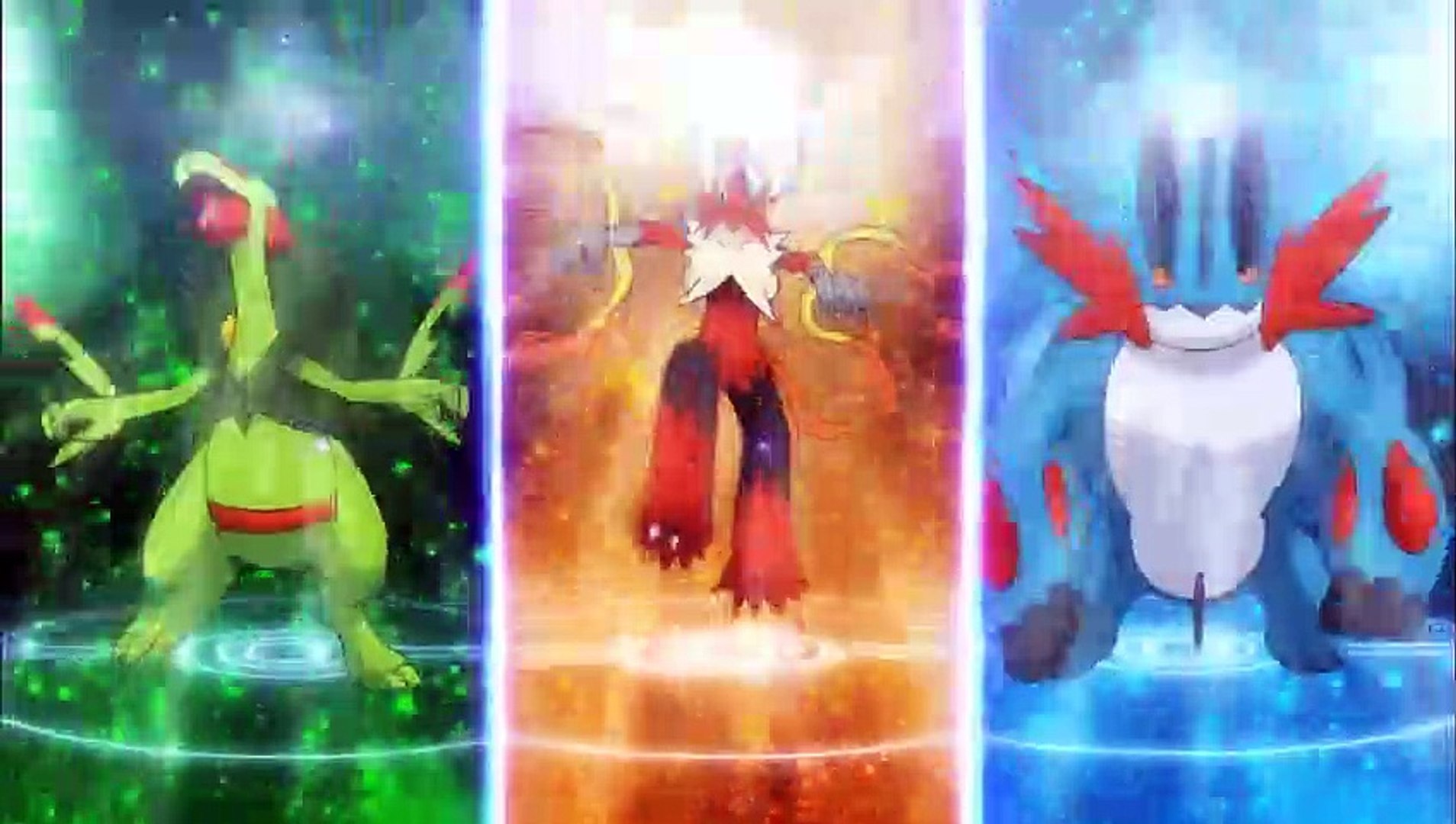 Sceptile Blaziken And Swampert Wallpaper