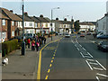 TQ4676 : Lovel Avenue bus stop by Robin Webster