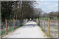 SP2675 : Temporary Kenilworth Greenway by Big Poors Wood by Stephen McKay