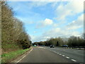 SP2967 : Leaving the A46 northbound at Gaveston's Cross by Roy Hughes