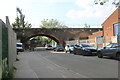 TQ3488 : Railway bridge on Markfield Road, Tottenham (set of 2 images) by David Howard