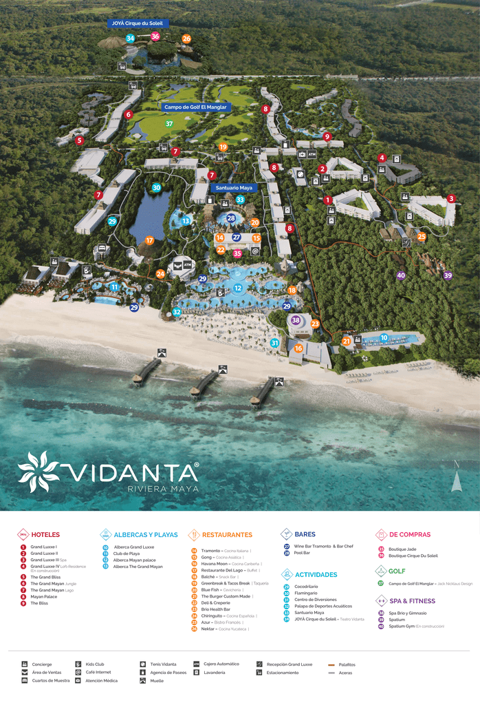 Vidanta Reviera Maya Resort Map