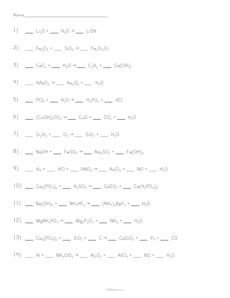 balancing-equations-worksheet