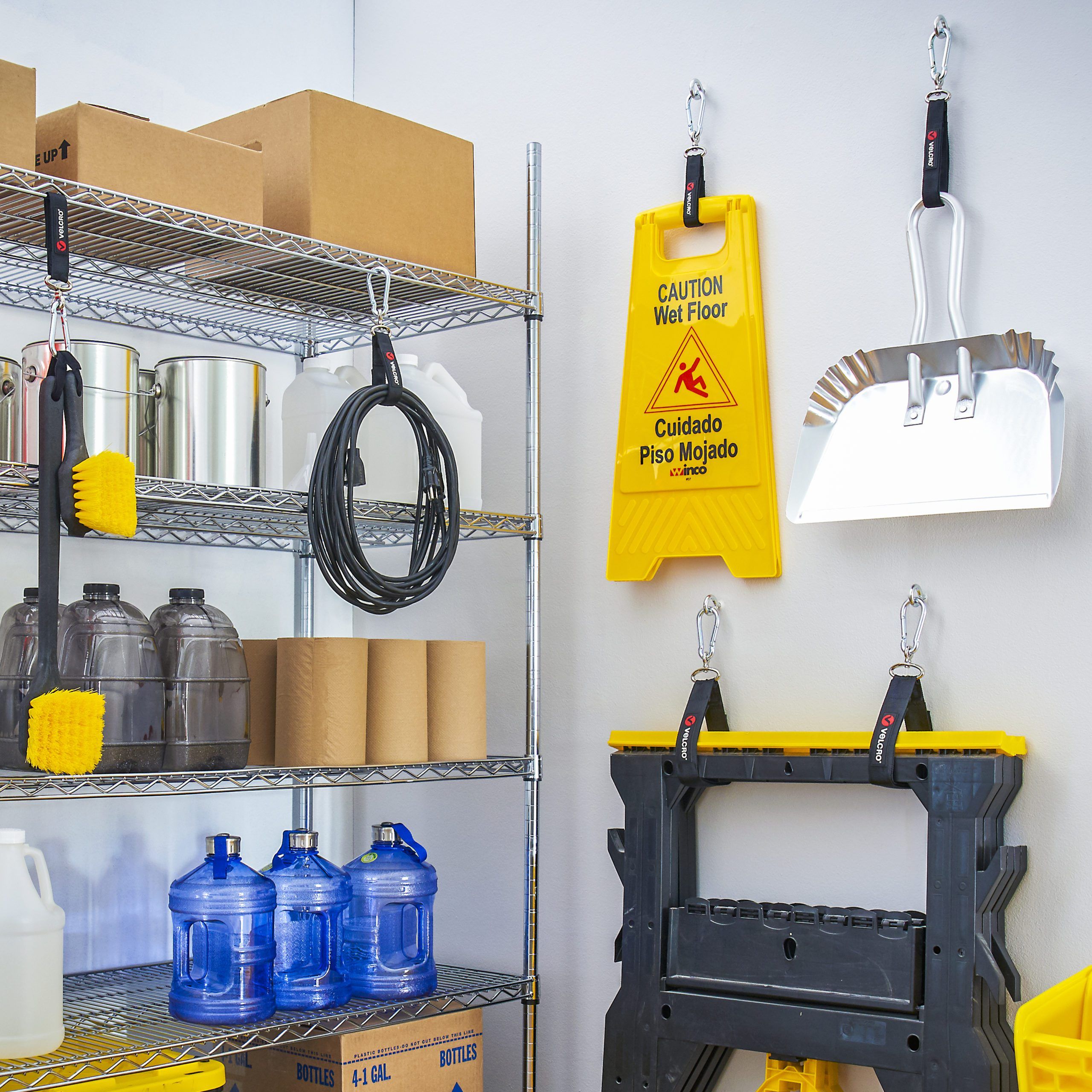 Garage Organization with VELCRO® Brand EASY HANG™ Straps