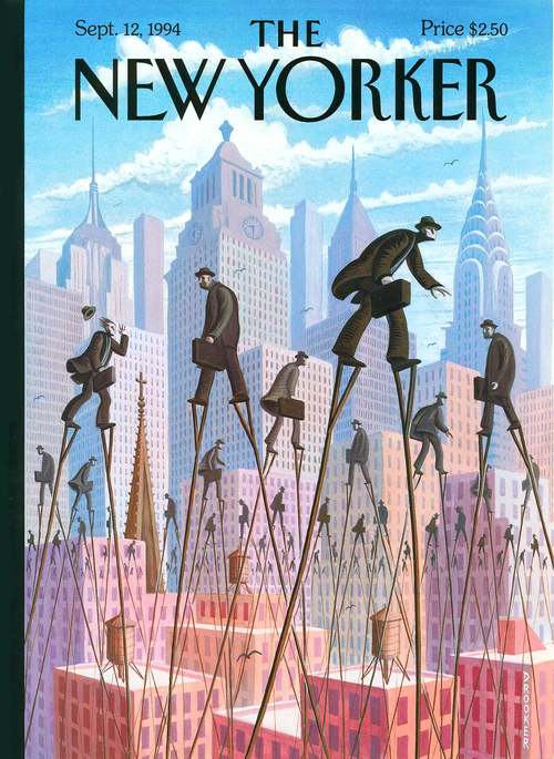 "Life at the Top," by Eric Drooker, September 12, 1994