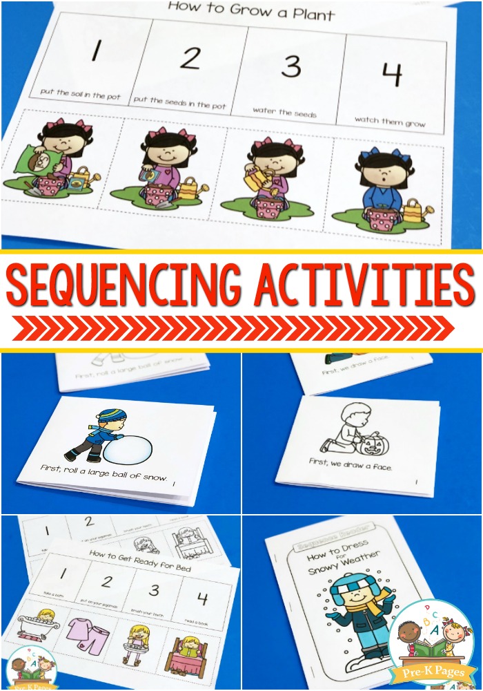 Sequence Activities For Kindergarten