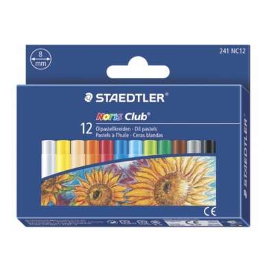 Staedtler Noris Club Oil Pastels Box Of 12 241 Nc12