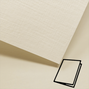 New Ivory Linen Card Blanks 300gsm