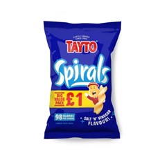 Tayto Spiral Salt & Vinegar 45g £1 (20 Pack)