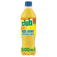 Club Rock Shandy Bottles 500ml (24 Pack)