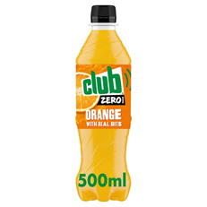 Club Orange Zero Bottles 500ml (24 Pack)