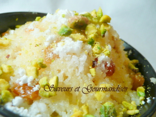 Couscous Sucre Aux Raisins Secs Et Pistaches Recette Par Nadji