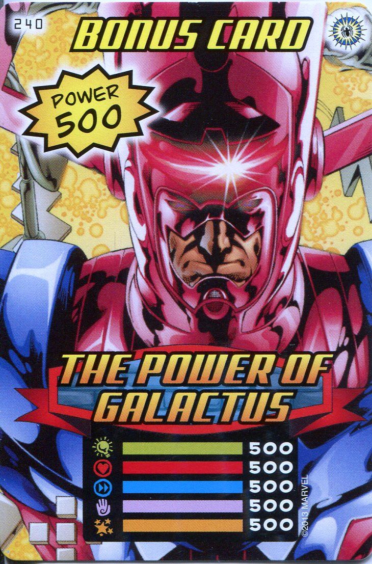 Spiderman Heroes and Villains Card #240 The Power of Galactus for sale  online | eBay