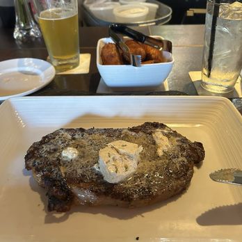 Part of this steak was medium rare. Potato coquettes were awesome though.