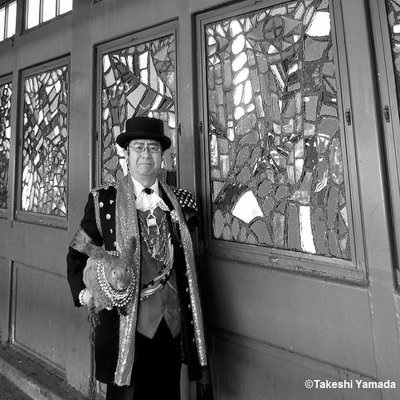 Photo of MTA - Franklin Avenue Shuttle - Brooklyn, NY, US. MTA - Franklin Ave shuttle subway station. Dr. Takeshi Yamada and Seara (Coney Island sea rabbit). Series of colorful stained glass artworks