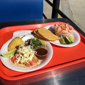 Ceviche and tacos