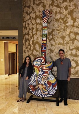 Photo of Seminole Hard Rock Hotel & Casino - Hollywood, FL, US. ROSARIO S. CASSATA AND CAROLYN AT THE HARD ROCK HOTEL AND CASINO IN HOLLYWOOD FLORIDA.