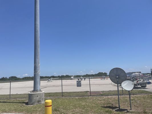 Photo of The Landing Strip Café - Okeechobee, FL, US. Actual tarmac