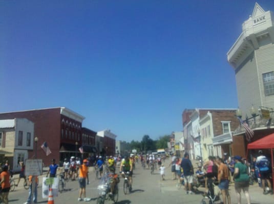 Photo of City of Wilton - Wilton, IA, US. Ragbrai comes to town