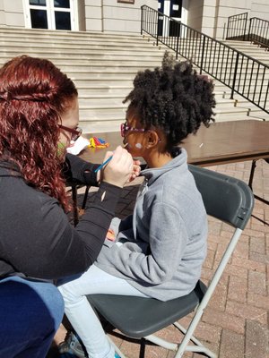 Photo of Virginia Beach Court - Virginia Beach, VA, US. Free face painting at Pinwheel Palooza