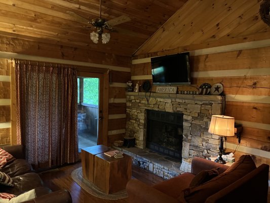 Photo of Hidden Mountain Resort - Sevierville, TN, US. Fireplace