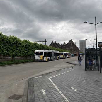 View to the Train Station from the Bus-Station