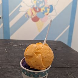 Photo of Stuffed Ice Cream - New York, NY, United States. Thai ice tea and Ube